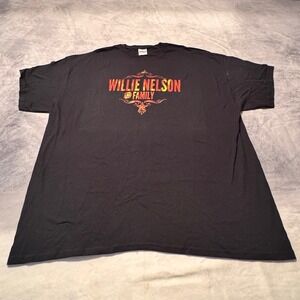Willie Nelson and Family tshirt black‎ 2XL NWOT